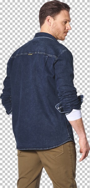 Thumbnail - Jeanshemd OLAVIK dunkelblau