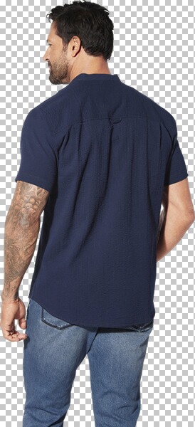 Thumbnail - Kurzarmhemd ALBART dunkelblau