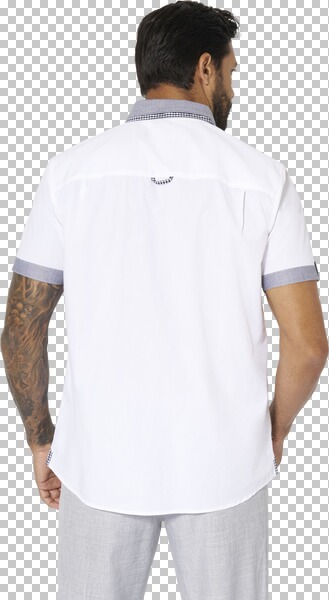 Thumbnail - Kurzarmhemd NIELAS weiß