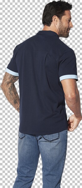 Thumbnail - Kurzarmhemd WUNZMAN dunkelblau