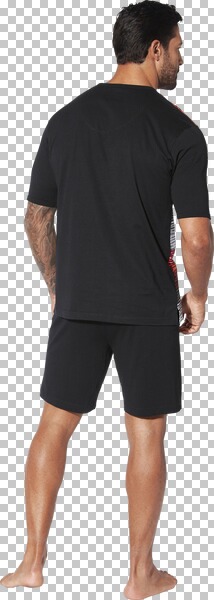 Thumbnail - Kurzer Schlafanzug AUDUN schwarz