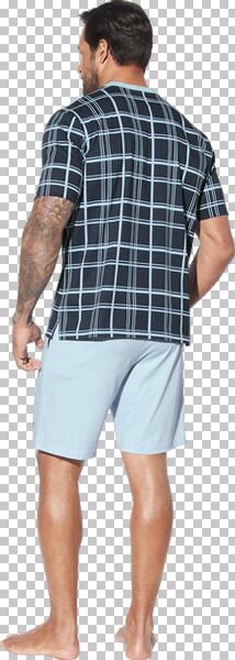 Thumbnail - Kurzer Schlafanzug VIDDAL blau