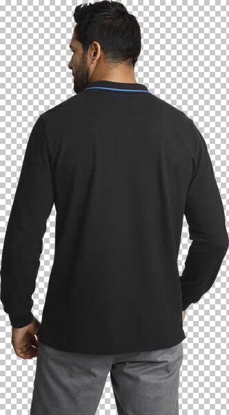 Thumbnail - Langarm-Poloshirt ELLIS schwarz