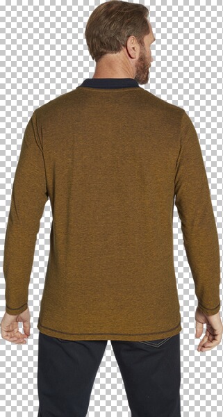 Thumbnail - Langarm-Poloshirt JUHANI dunkelorange