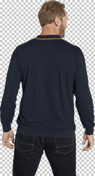 Thumbnail - Langarm-Poloshirt LOKI dunkelblau