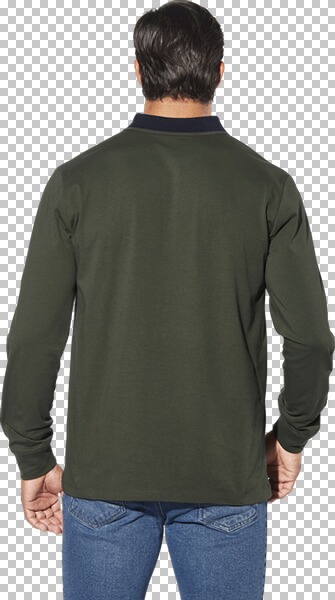 Thumbnail - Langarm-Poloshirt OLSLAND oliv