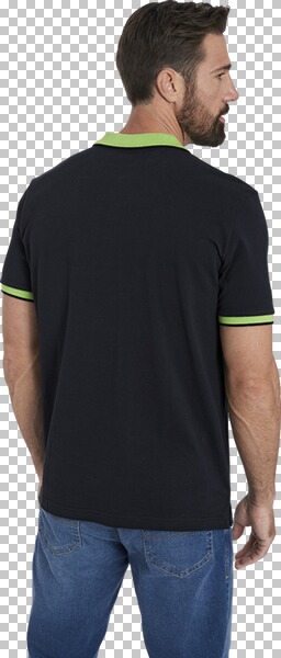 Thumbnail - Poloshirt LAVRANS schwarz grün