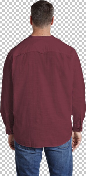 Thumbnail - Stehkragenhemd KALLU dunkelrot