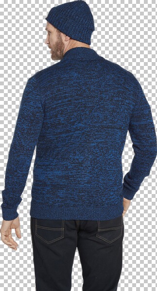 Thumbnail - Strickjacke mit Mütze APKE blau