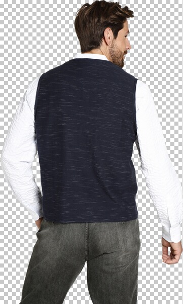 Thumbnail - Sweatweste AHLMANN dunkelblau blau