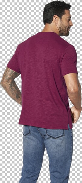 Thumbnail - T-Shirt BALJAN dunkelrot