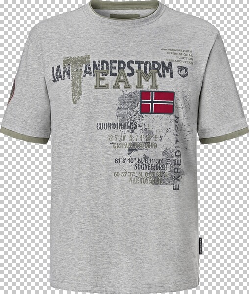 T-Shirt SÖLVE Jan Vanderstorm hellgrau