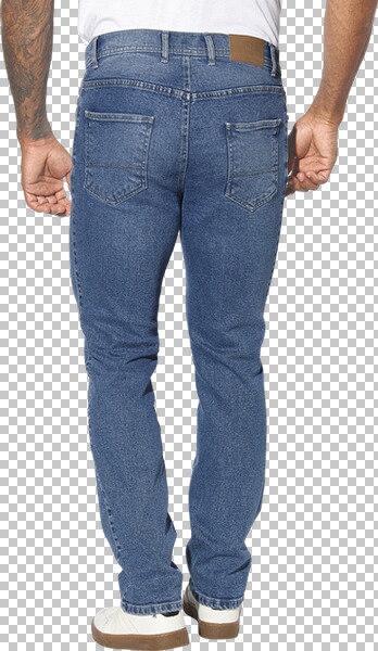 Thumbnail - Tiefbundjeans HALGREN blau