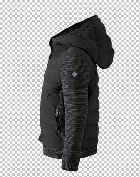 Hybrid Kapuzenstrickjacke E S Motion Ten Kinder Tarngrun Melange Engelbert Strauss