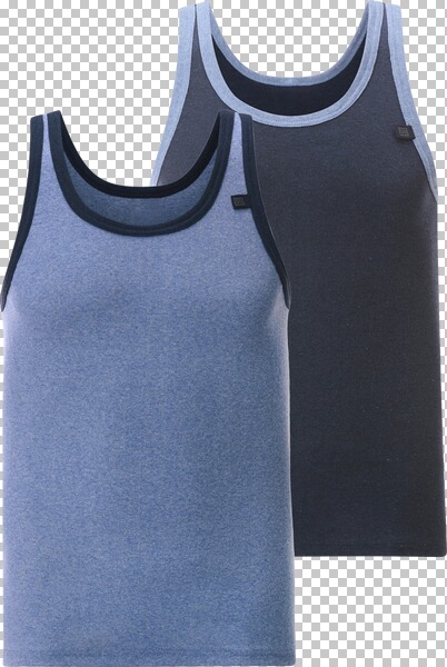 2er Pack Unterhemd ELOF blau dunkelblau