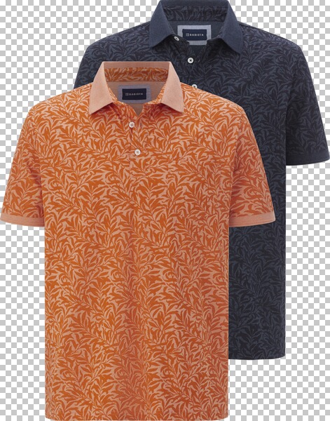 Doppelpack Poloshirt FALDIN orange dunkelblau