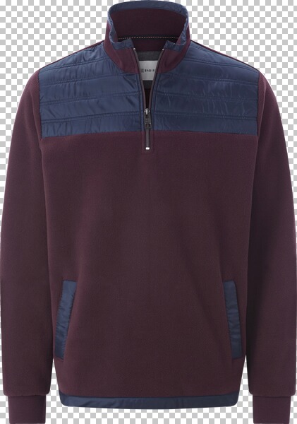 Fleece-Sweatshirt ISMAEL dunkelrot