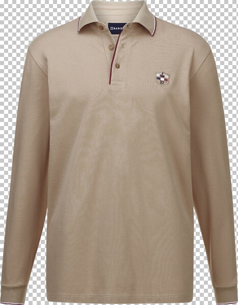 Langarm-Poloshirt MILANVETZO beige