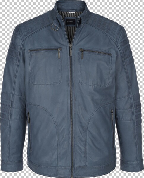 Lederjacke ZANZINO blau