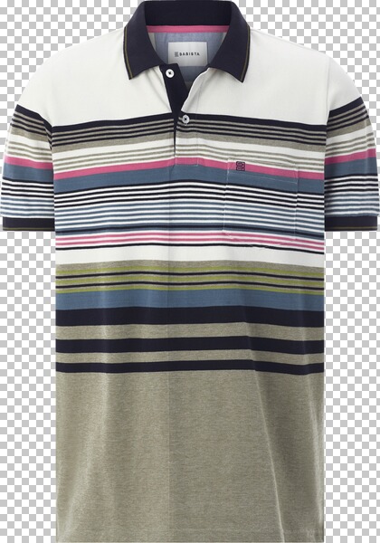 Poloshirt ORVINO weiß oliv