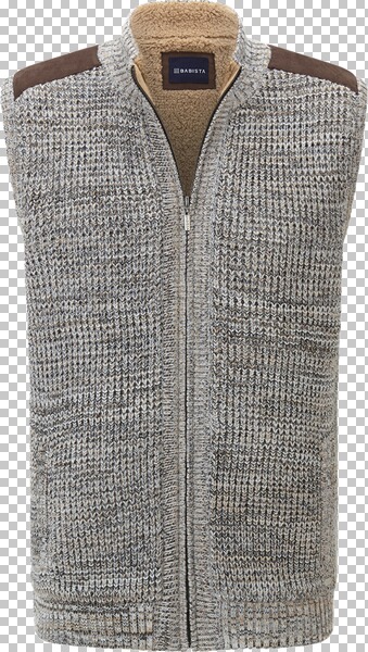 Strickweste MAIALESSI grau