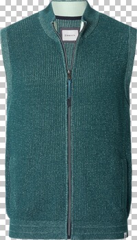 Jan Vanderstorm bodywarmer OSRAR Plus Size met printopdruk blauw Jan Vanderstorm bodywarmer OSRAR Plus Size met printopdruk blauw