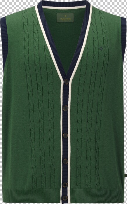Charles Colby geruit gilet DUKE DEANS Plus Size grijs Charles Colby geruit gilet DUKE DEANS Plus Size grijs