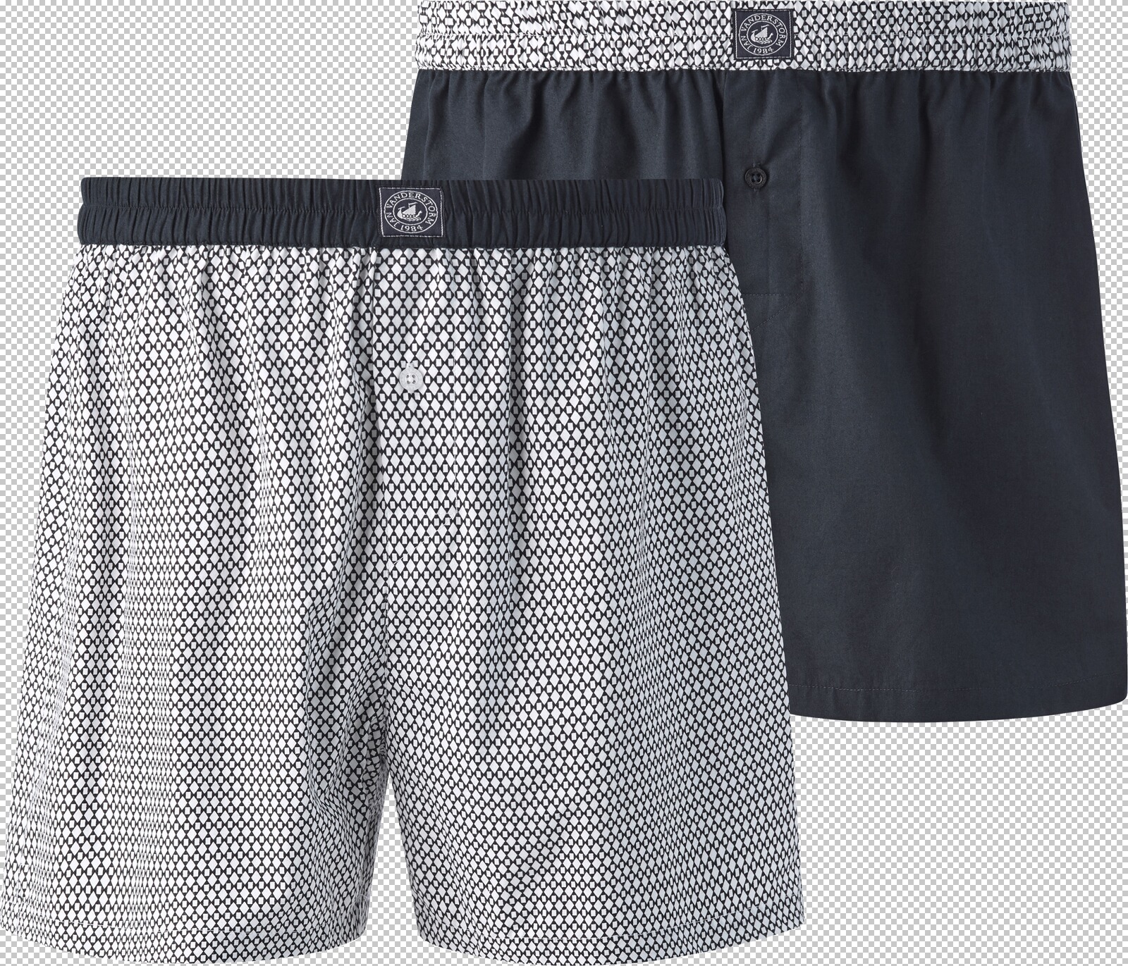 Jan Vanderstorm 2er Pack Boxershorts ROY dunkelblau