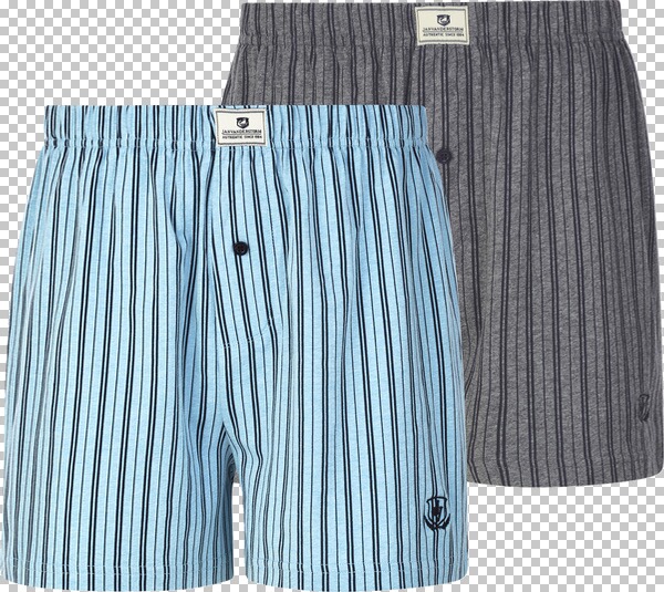 2er Pack Boxershorts THURE hellblau dunkelgrau