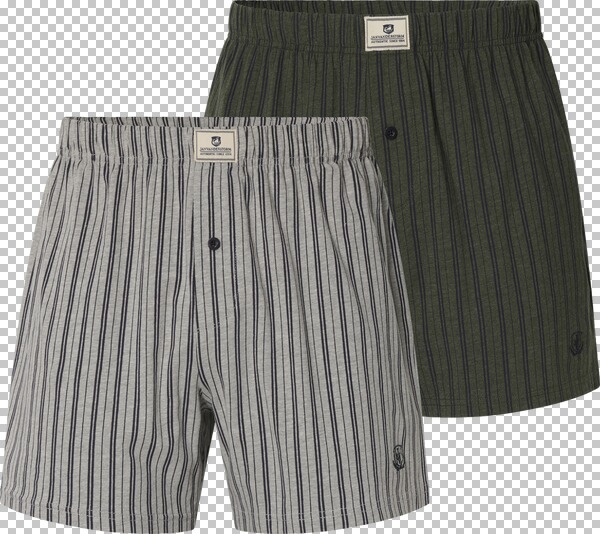 2er Pack Boxershorts THURE oliv dunkelblau