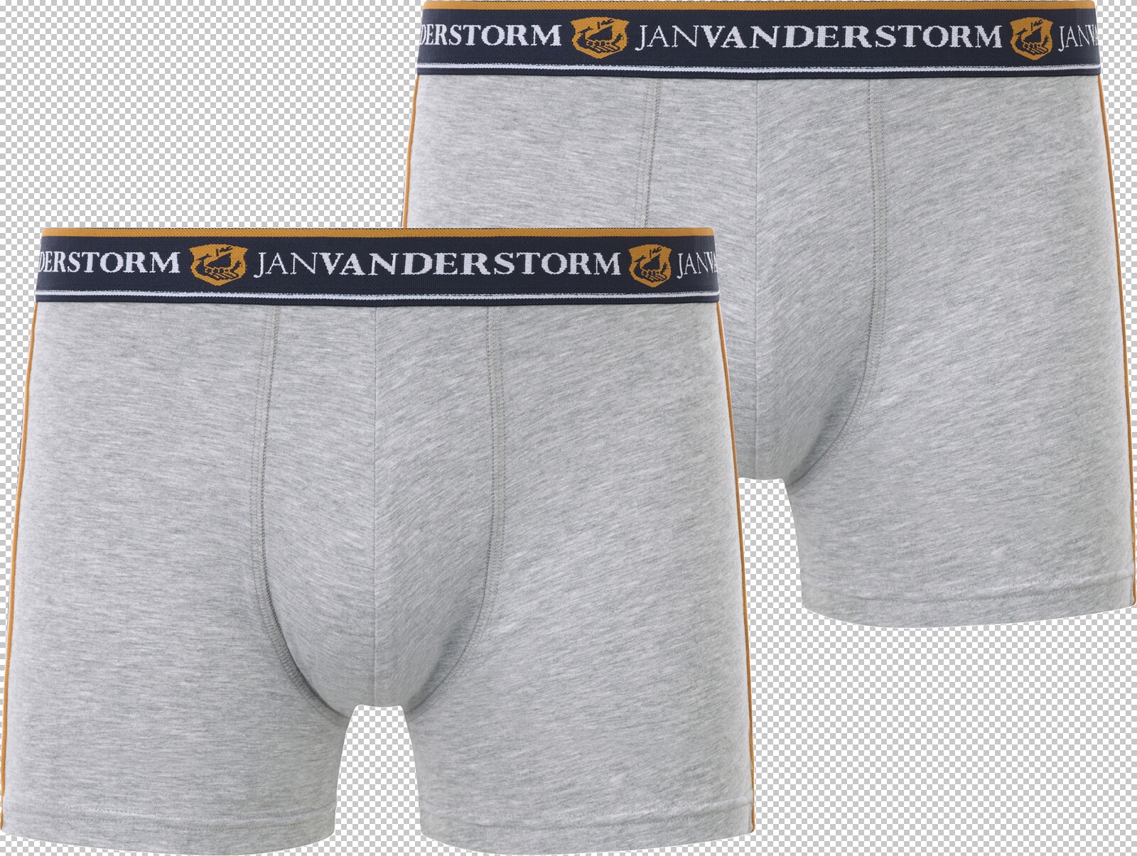 Jan Vanderstorm 2er Pack Retropants JORDEBALD grau