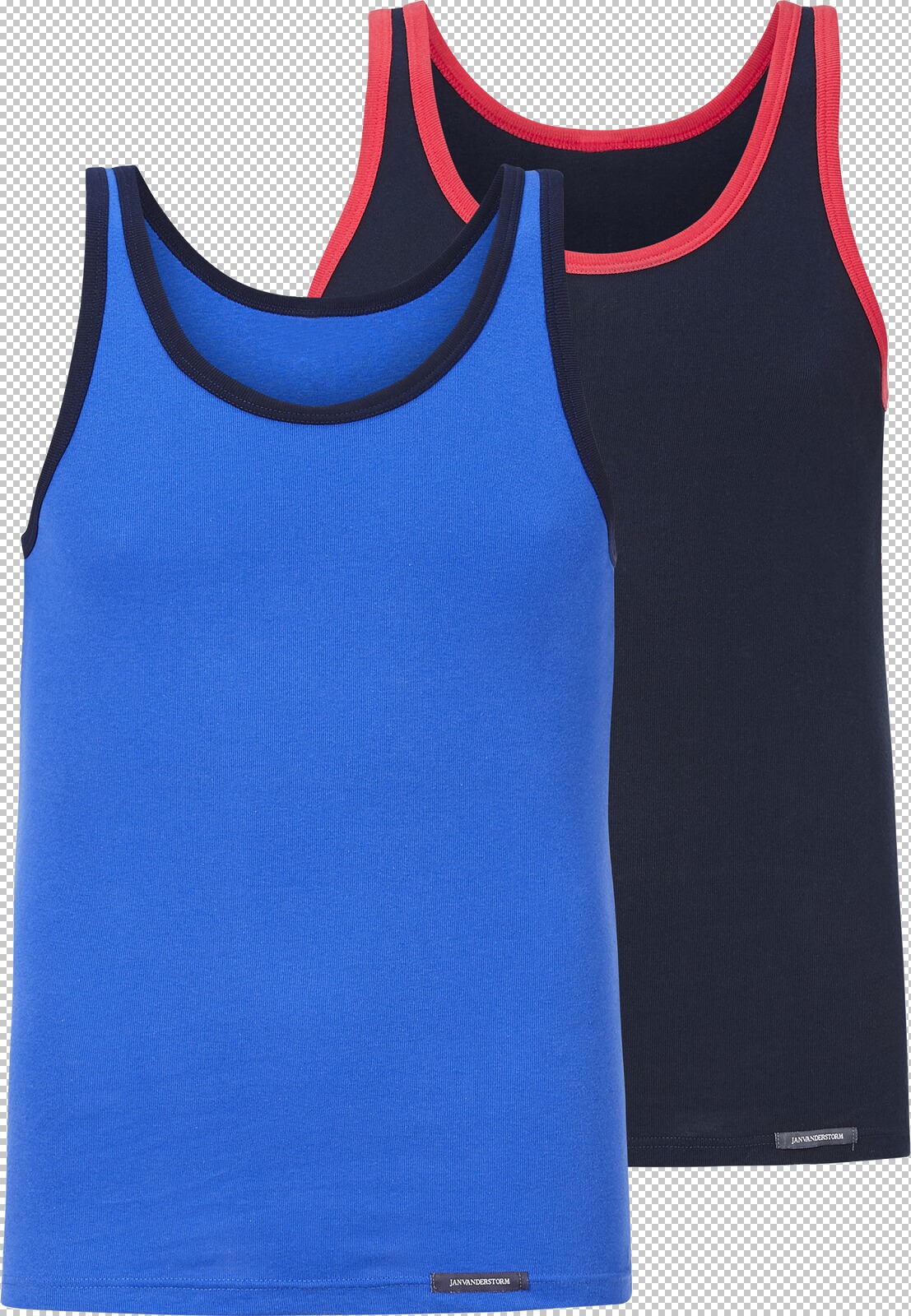 Jan Vanderstorm 2er Pack Unterhemd TARJEI blau