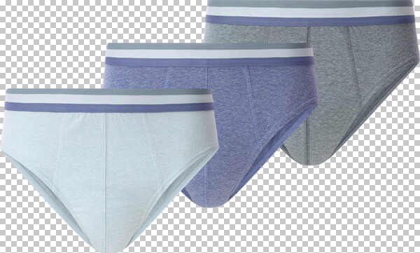 3er Pack Slip INGVIK blau