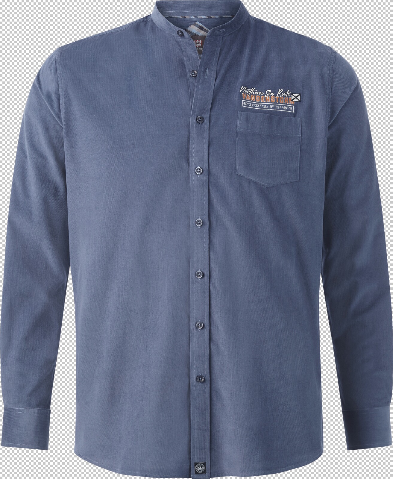 Jan Vanderstorm Cordhemd STORVEN blau