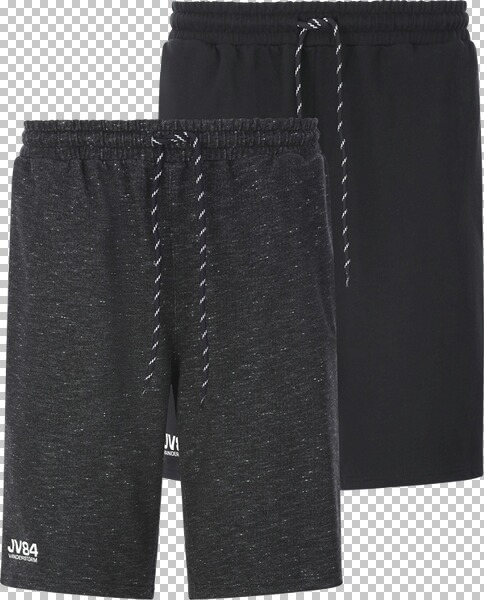 Doppelpack Sweatbermuda JORNRIK schwarz