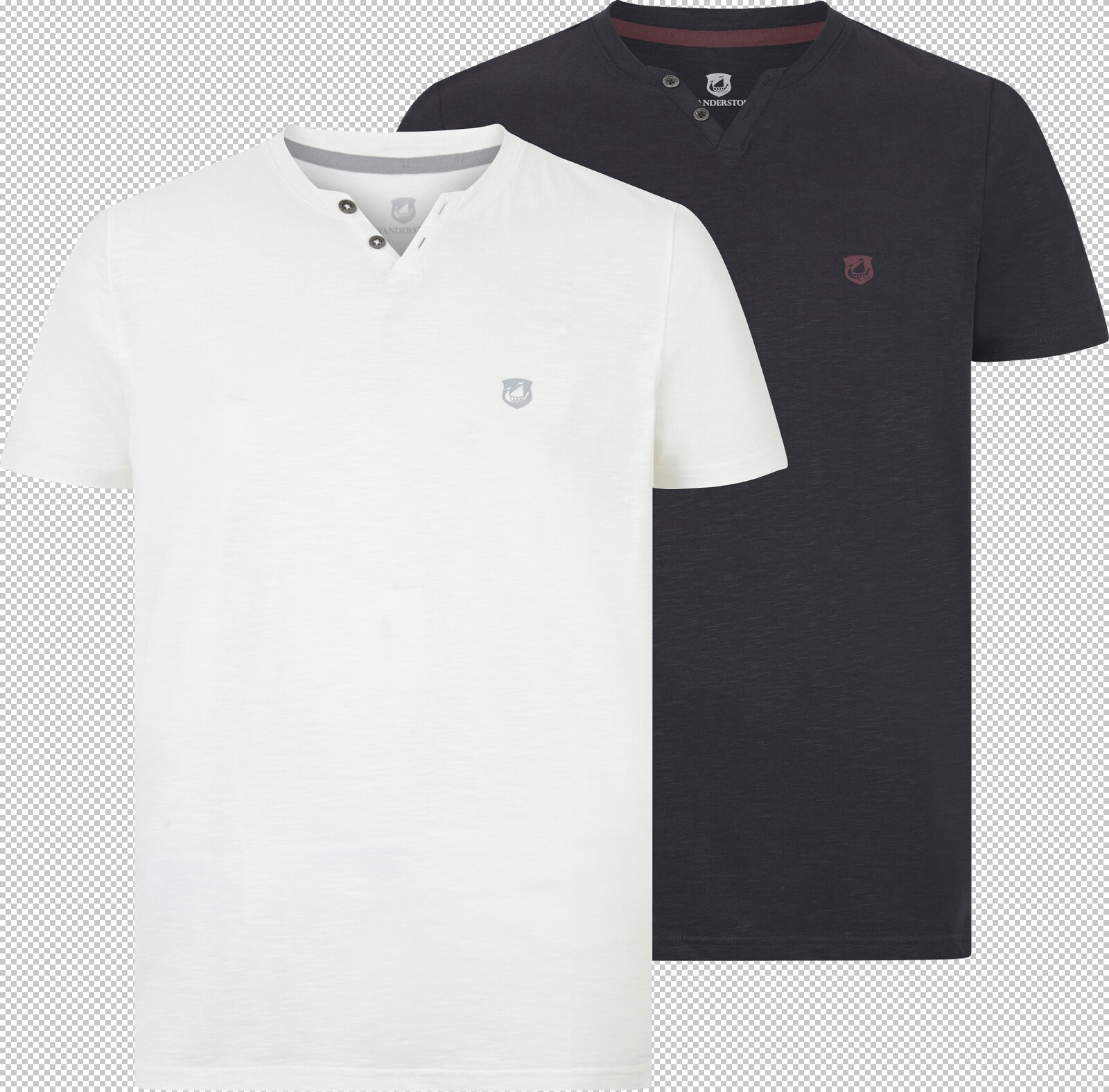 Jan Vanderstorm Doppelpack T-Shirt OLEMARLID weiß schwarz