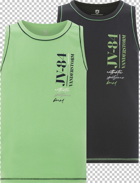 Doppelpack Tanktop FINDOWIN hellgrün schwarz