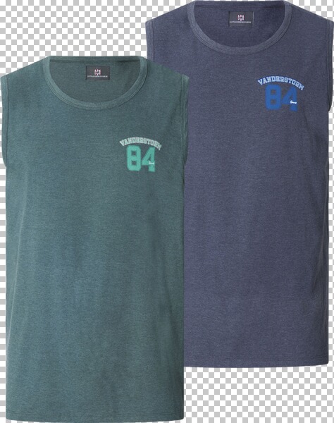Doppelpack Tanktop PORO dunkelblau petrol