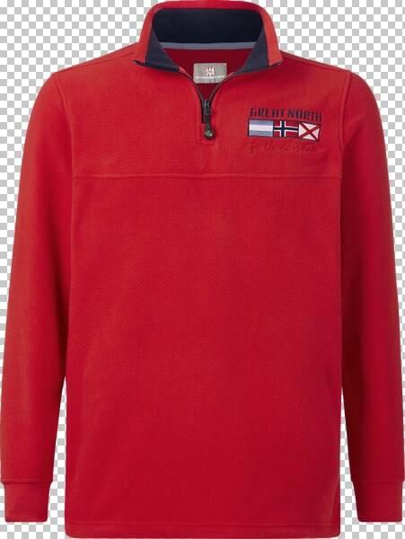 Fleece-Sweatshirt SIETSE rot