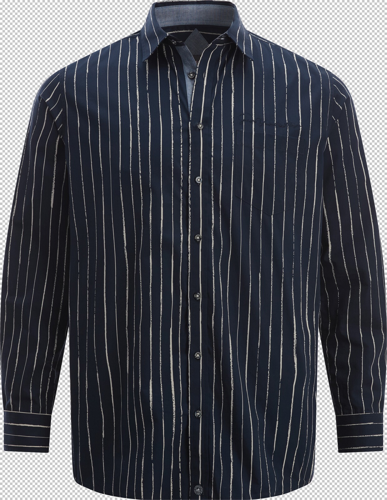 Jan Vanderstorm Hemd EMILJAN dunkelblau