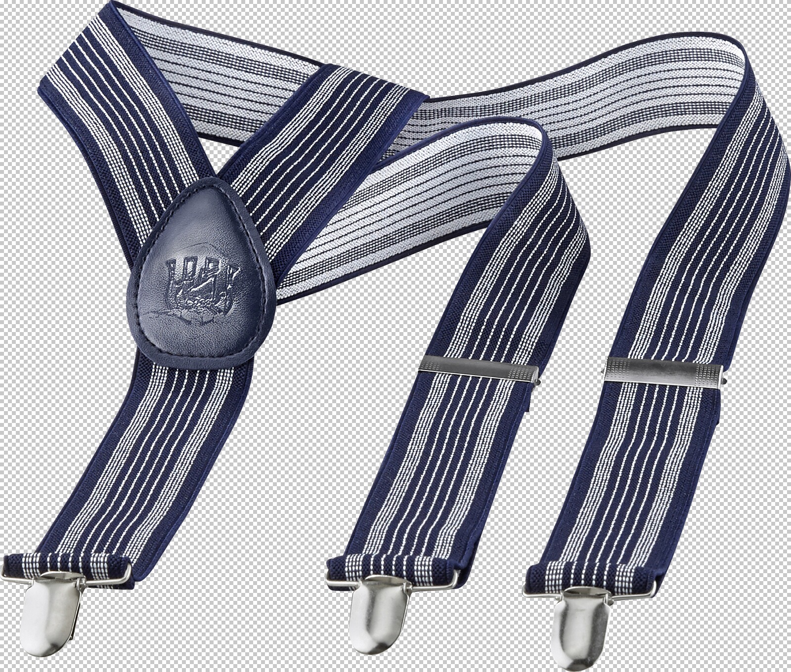 Jan Vanderstorm Hosenträger RANGO dunkelblau gestreift