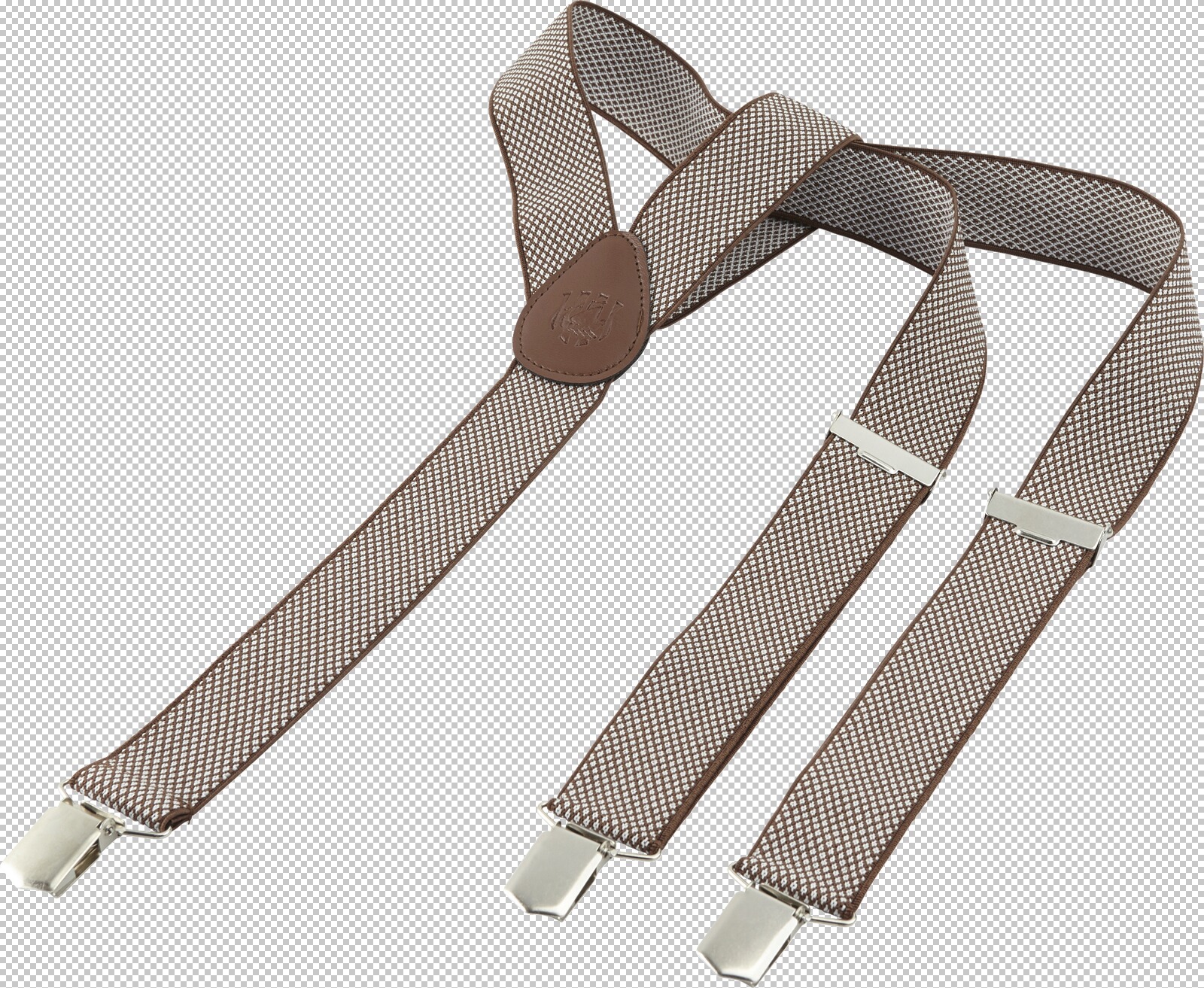 Jan Vanderstorm Hosenträger VAITO braun gemustert