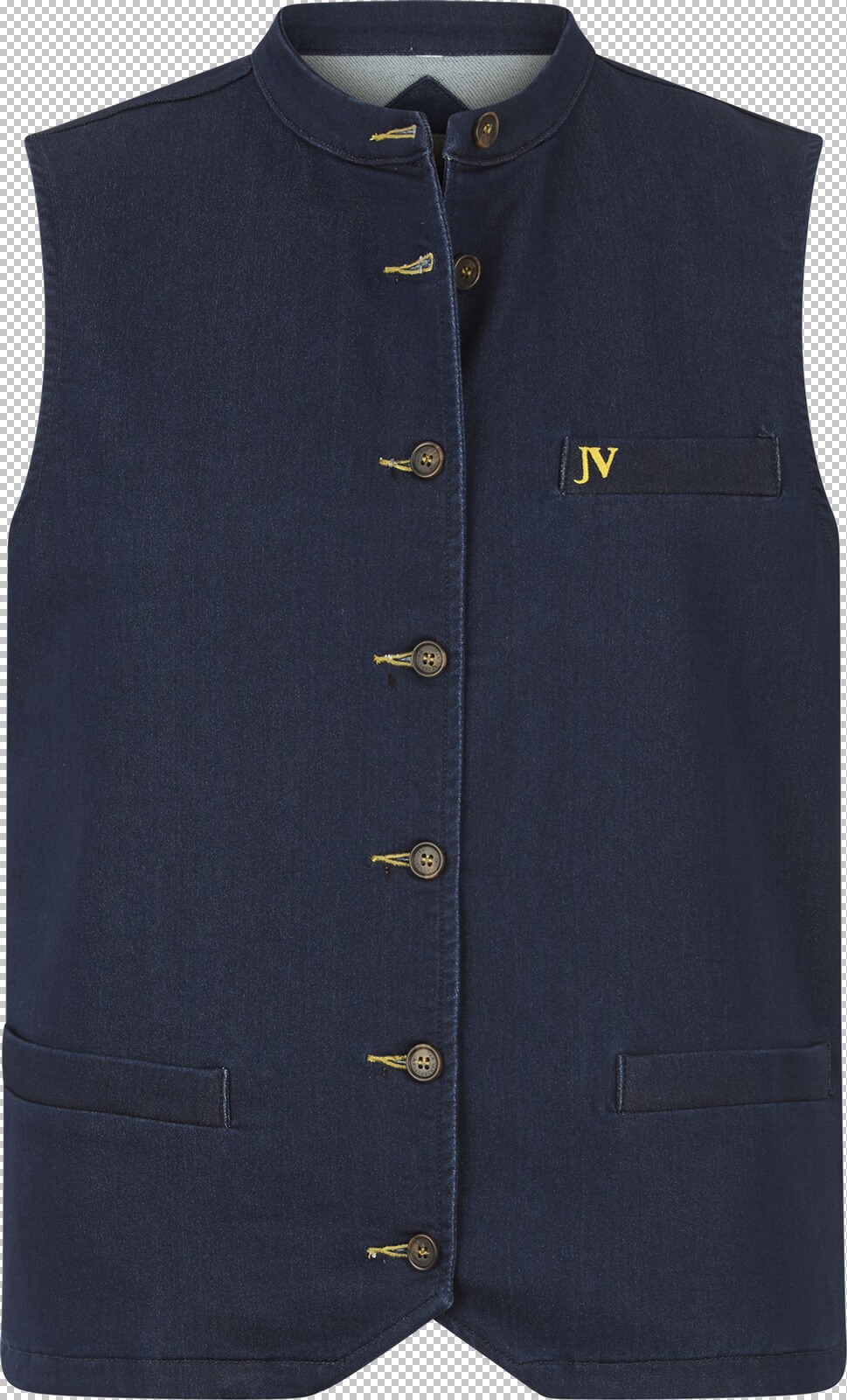 Jan Vanderstorm Jeansweste HILDEVIN dunkelblau