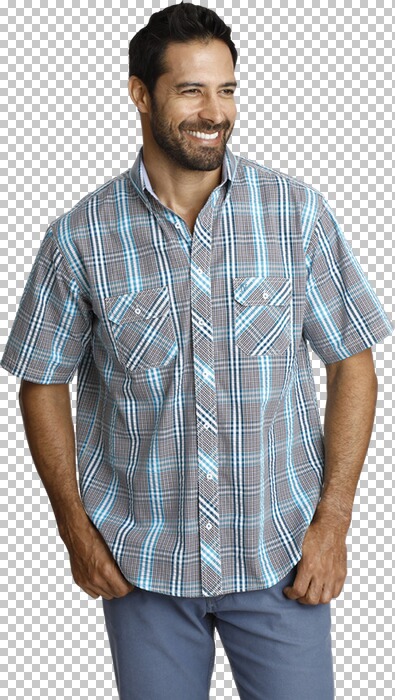 Jan Vanderstorm kourte mouw overhemd Aabel voor heren zwart 6XL (XXXXXXL) - 53/54 Jan Vanderstorm kourte mouw overhemd Aabel voor heren zwart 6XL (XXXXXXL) - 53/54