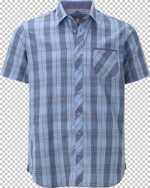 Kurzarmhemd HAGBUR blau
