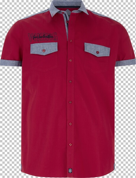 Kurzarmhemd HERKKO rot