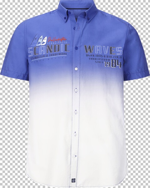 Kurzarmhemd ODDI royalblau