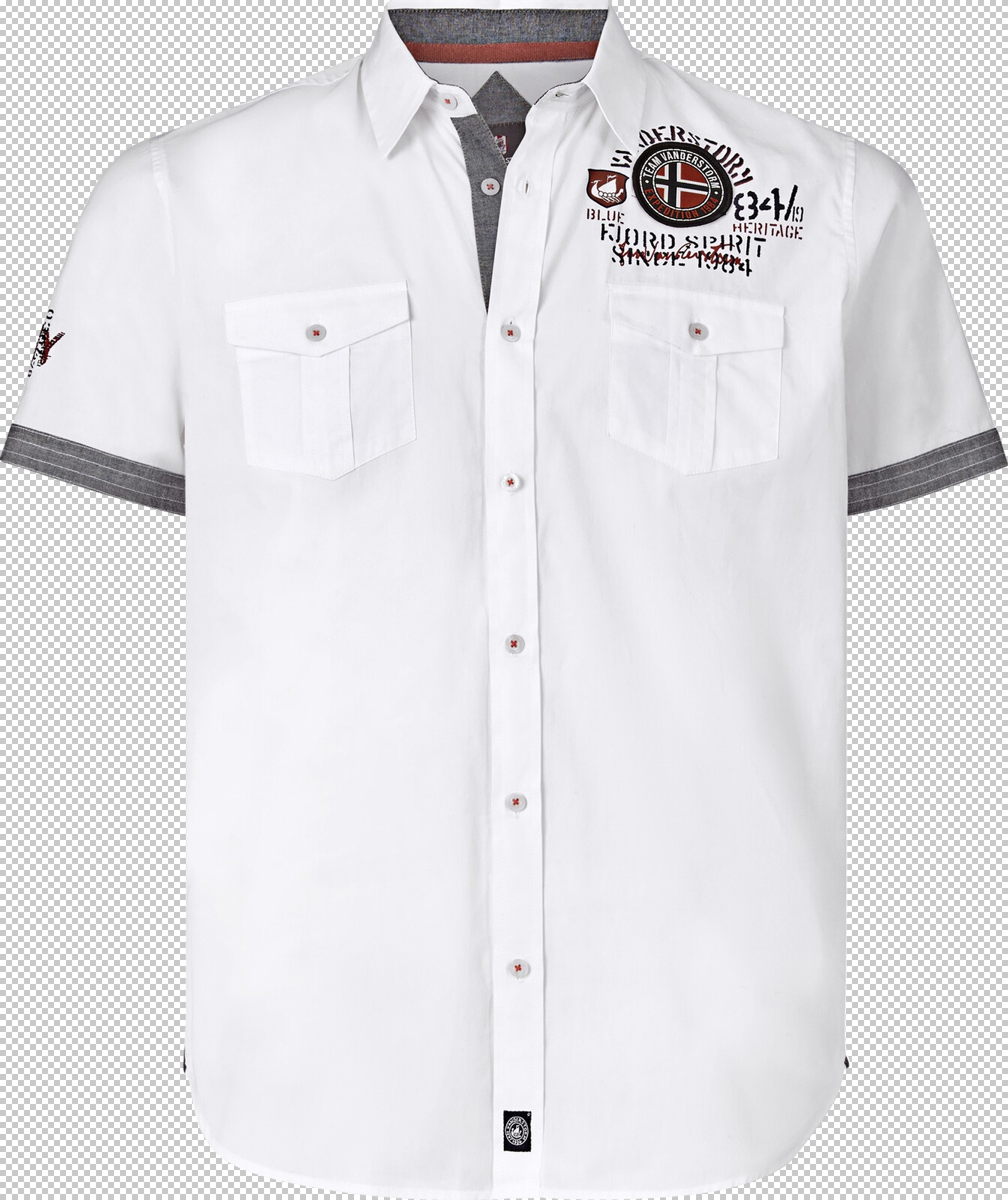 Jan Vanderstorm Kurzarmhemd SNOFRED weiß