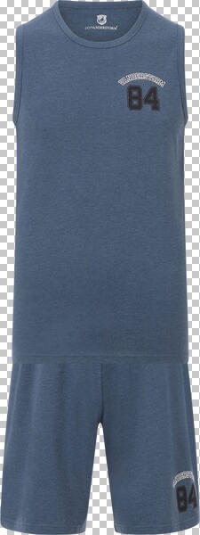 Kurzer Schlafanzug LANDOGAR blau