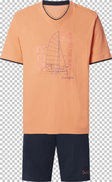 Kurzer Schlafanzug TASON orange
